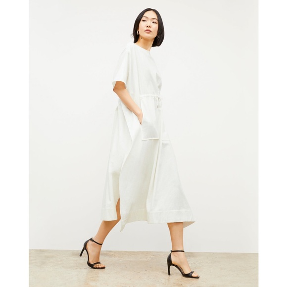 MM Lafleur Dresses & Skirts - MM. Lafleur White Midi Dress with Pockets